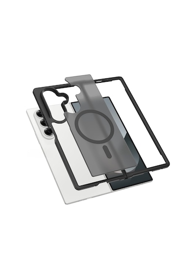 Maks Technology Galaxy UyumluZ Fold 7 Kılıf M-safe Şarj Özellikli Kamera Korumalı Mkst Lunex Kapak - Siyah