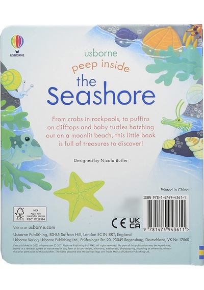 Peep Inside the Seashore- Usborne