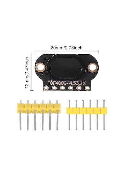 Tof400c-vl53l1x Lazer Mesafe Sensörü 400cm - Arduino & Raspberry Pi Uyumlu Yüksek Hassasiyetli Tof Modülü