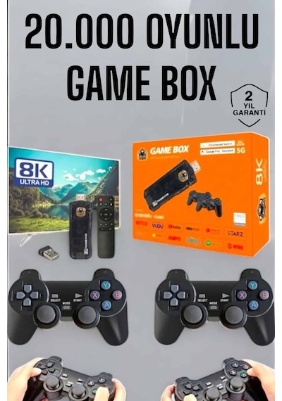 8k Premium 20.000 Oyunlu Gamebox Tv Uyumlu - Lisinya