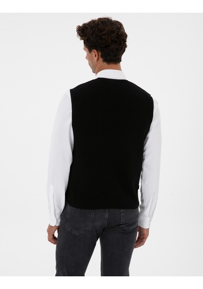 Pierre Cardin Erkek Siyah Yelek Triko 50317313-vr046 Siyah