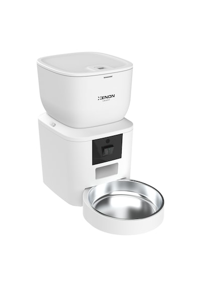 Xenon Smart Otomatik Kedi Mama Kabı (Kameralı) | Çelik Kaseli, Sesli, Wifi, Mobil Kontrol, Akıllı Mama Kabı (X8604)