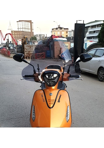 Motocam Yuki Gelato 125 Ön Cam 2023-2026 Model 43cm Füme Renkli 4mm Aparatsız