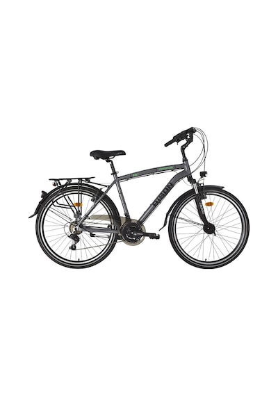 Bisan Comfortline Erkek Şehir Bisikleti 48cm V 26 Jant 21 Vites Metalik Gri Siyah Çok Renkli