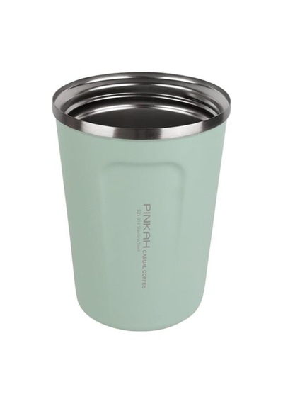 Pinkah Paslanmaz Çelik Kahve Termos Bardak Matara 350 Ml Yeşil Renk Pkh-pj-3548-l Yeşil