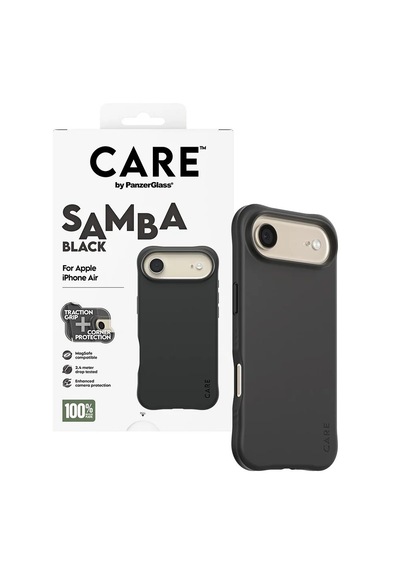 Panzerglass By Care Apple iPhone Uyumlu  17 Air Samba Magsafe Siyah Kılıf
