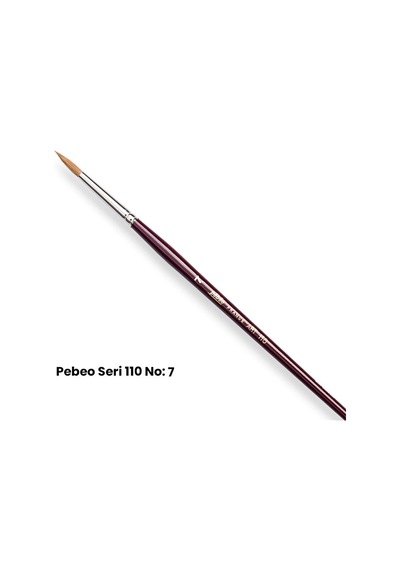 Pebeo 110 Seri Samur Sulu Boya Fırçası No 7