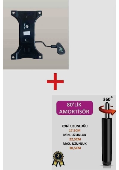 Sandofis Tek Kollu Mekanizma+80'lik Siyah Amortisör Sandofis Tek Kollu Mekanizma+80'lik Siyah Amortisör