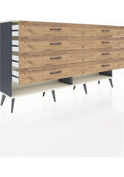 Arges Konsol 8 Çekmeceli 176x30x99 Antrasit-aytaşı/çam Antrasit-aytaşı/çam Arges Konsol 8 Çekmeceli 176x30x99 Antrasit-aytaşı/çam Antrasit-aytaşı/çam