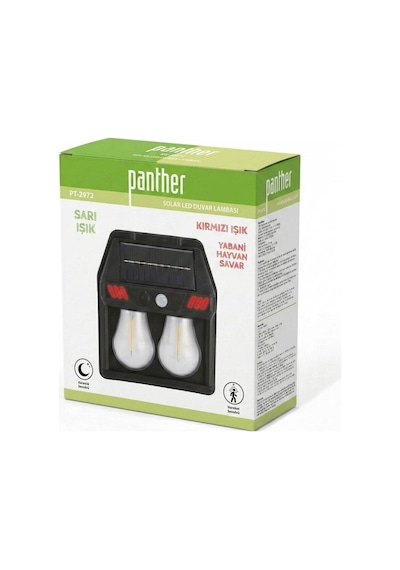 Panther Pt-2972 Solar Karanlık Ve Hareket Sensörlü Led Duvar Lambası Diğer
