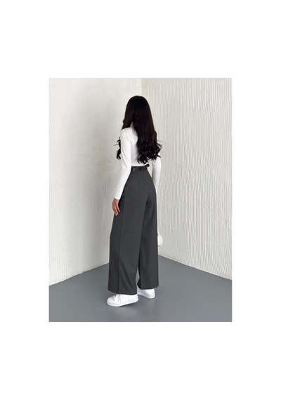 Winmoda34 Kadın Kemer Detaylı Bol Paça Geniş Kesim Baggy Kumaş Pantolon Çift Köprülü Lima Kumaş Füme1 Winmoda34 Kadın Kemer Detaylı Bol Paça Geniş Kesim Baggy Kumaş Pantolon Çift Köprülü Lima Kumaş Füme1