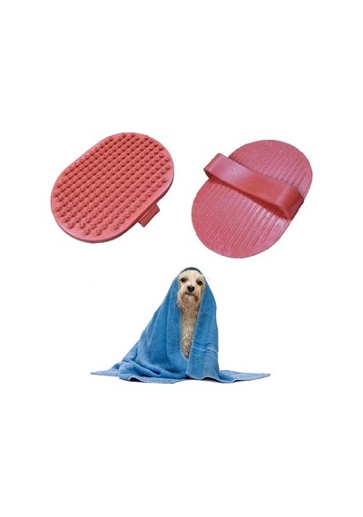 Ergonomik Masajlı Evcil Hayvan Kedi Köpek Yıkama Fırçası Aparatı Bx40