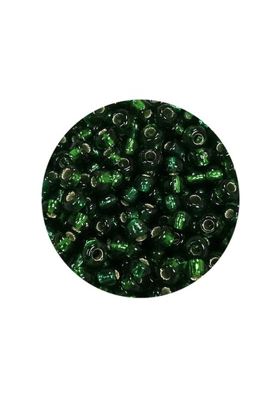 Dökme Cam Kum Boncuk 8/0 3 Mm - 20 Gram - Şeffaf Asker Yeşili - Bnc177 Diğer