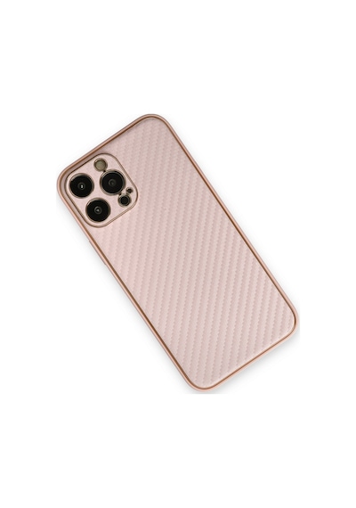 Apple İphone Uyumlu 13 Pro Max Kılıf Coco Karbon Silikon - Pembe Çok Renkli