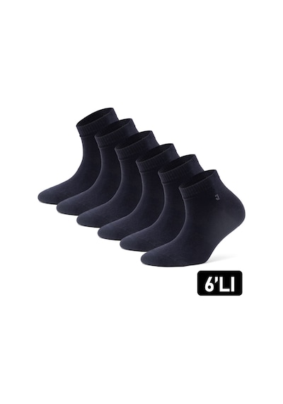 Just Inner Erkek 6 Lı Bambu Çorap Yazlık Patik Esnek Ve Konforlu 11200 Lacivert