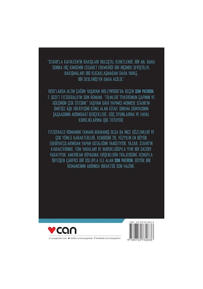 Son Patron - F. Scott Fitzgerald - Can Yayınları
