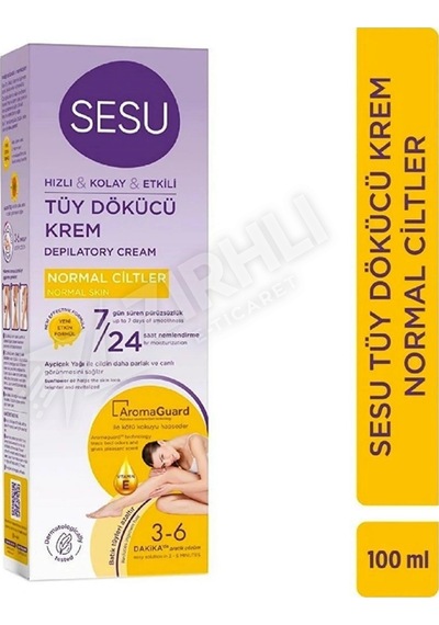 5 Adet Sesu Tüy Dökücü Krem 100 Ml Normal Ciltler