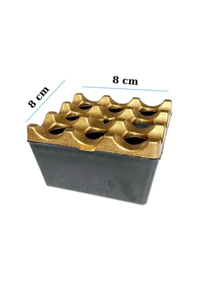 Altın Görünümlü Metal Küllük Şık Tasarım Sağlam Malzeme Küllük
