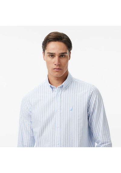 Nautica Erkek Mavi Regular Fit Çizgili Gömlekçizgiliw65541t