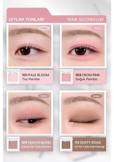 Missha Modern Shadow Matte Yumuşak Dokulu Dökülme Yapmayan Mat Tekli Göz Farı 101 Pale Bloom