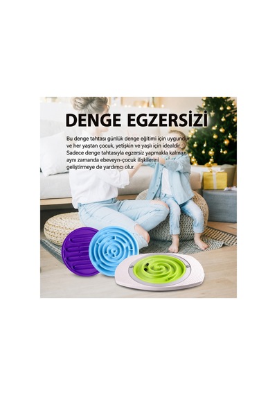 3 Seviyeli Denge Taşı Labirent Oyunu Eğitici Koordinasyon Tahtası - Eğitici Oyuncak