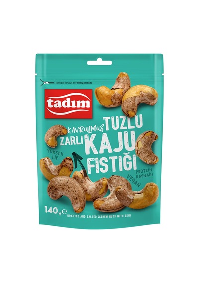3 Adet Tadım Kavrulmuş Tuzlu Zarlı Kaju Fıstığı 140 G
