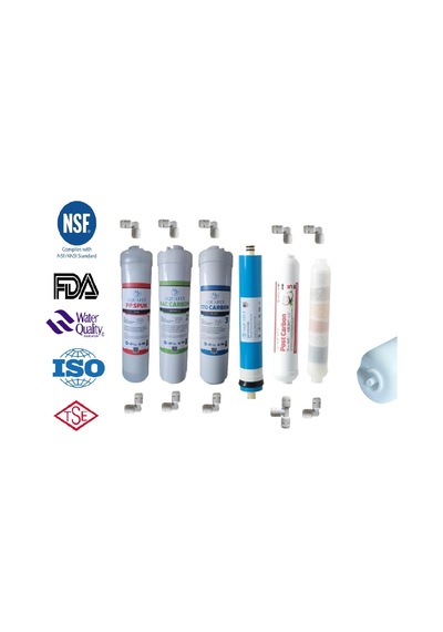 Aquafly İnline 6 Filtre 11 Aşama Arıtıcı Filtresi Yedek 10'
