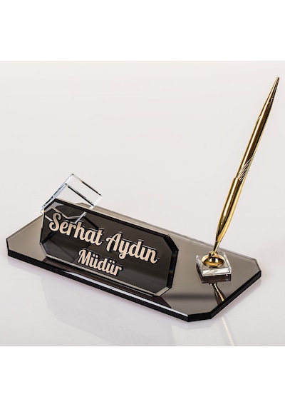 Midilli Altın Kristal Masa İsimliği Ofis Masa İsimlik Midilli Altın Kristal Masa İsimliği Ofis Masa İsimlik