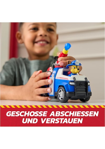 Paw Patrol Chase Fire Rescue İtfaiye Aracı 18 Cm + 7 Cm Figür Su Fırlatan