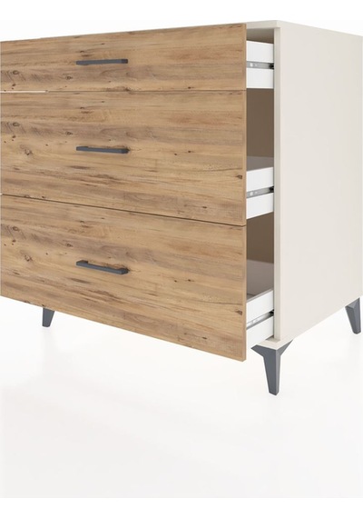 Kronos Şifonyer 3 Çekmeceli 88x59x96 Aytaşı-çam Aytaşı