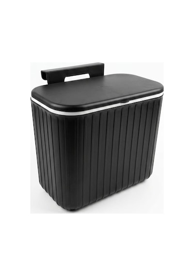 Tezgah Üstü Kapaklı Mutfak Çöp Kovası 15 Litre - 30x25x16 Cm Dolap Kapak Tipi Askılı Çöp Kutusu, Plastik Kompo Diğer
