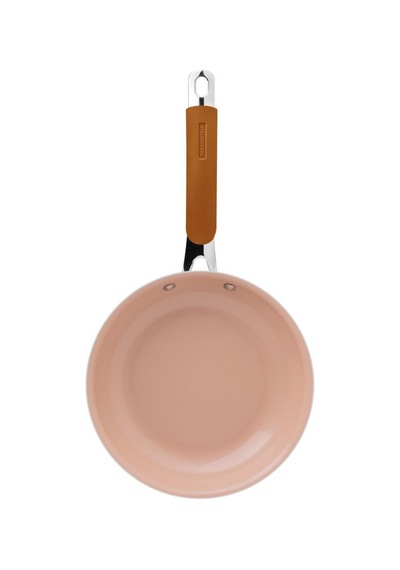 Tramontına Romagna Desert Clay 20 Cm Seramik Yüzeyli Kızartma Tavası Gümüş