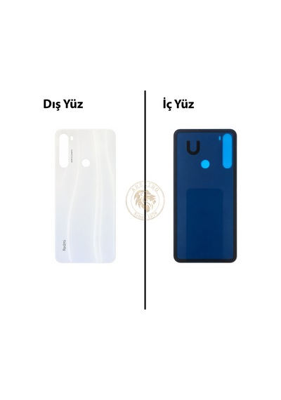 Xiaomi Redmi Note 8 Ay Işığı Beyazı Uyumlu Arka Kapak Beyaz