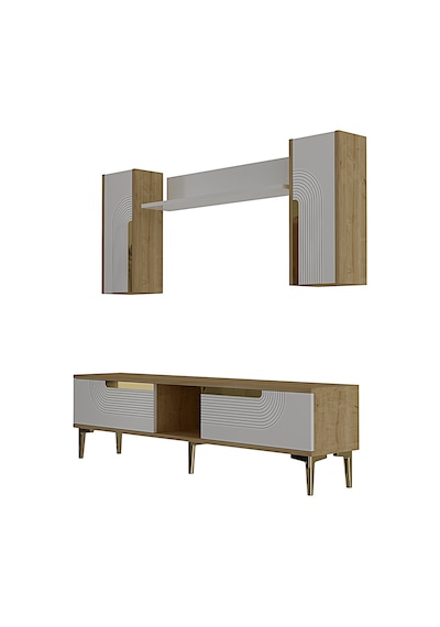 Tvr1502 Meyra Tv Ünitesi Takımı 150cm Safirmeşe-beyaz-gold