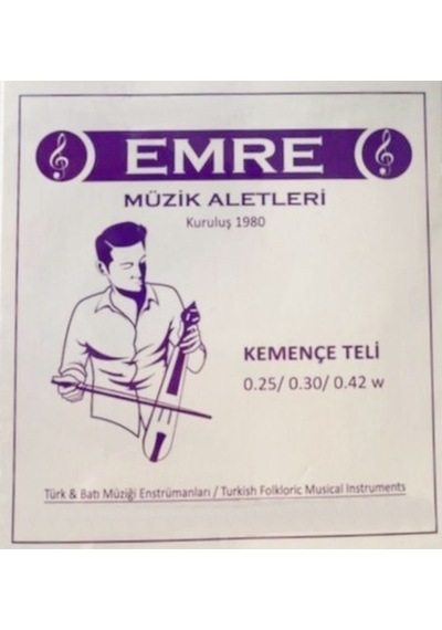 Emre 025 - 030 - 042 Kemençe Takım Tel - Topuzlu Kemençe Teli