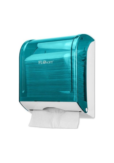 Jumbo Boy Z Katlama Kağıt Havlu Dispenseri 300 Lü, Kilitli Kağıt Havluluk Verici Mavi F293m