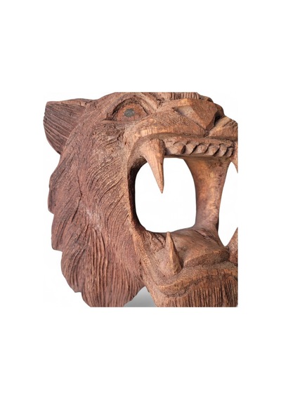 Kükreyen Aslan Ahşap Maske