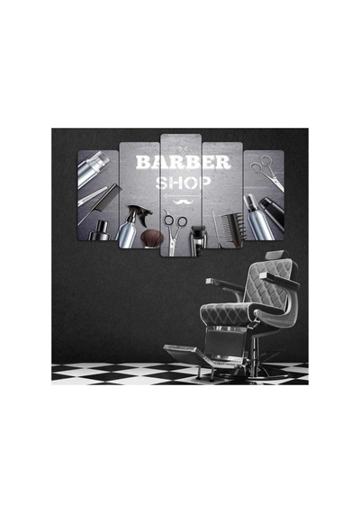 İşin Ustası - 5 Parçalı Berber Tablo Görsel - 702504350 Görsel