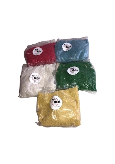 Renkli Dekoratif Kum Oyuncak Kumu Vazo Kumu Bahçe Dekor Saksı Teraryum Kum 5 x 3500 G