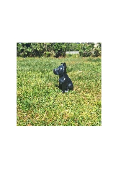 El Yapımı Polyester Köpek Biblosu,siyah Kurt Köpeği Biblosu, Dekoratif Polyester Kurt Köpek Objesi,
