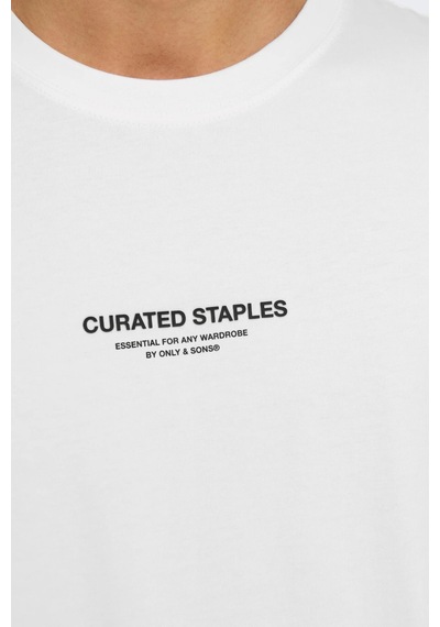 Only & Sons Erkek T Shirt 22030925 Krem