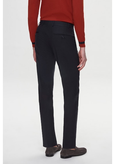 D's Damat Ds Damat Regular Fit Koyu Lacivert Düz Travel Kumaş Pantolon 5he03ob35320m 103