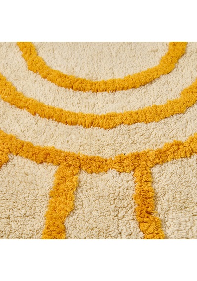 Soft Sun Tufting Banyo Paspası - Ekru - 60x90 Cm Çok Renkli