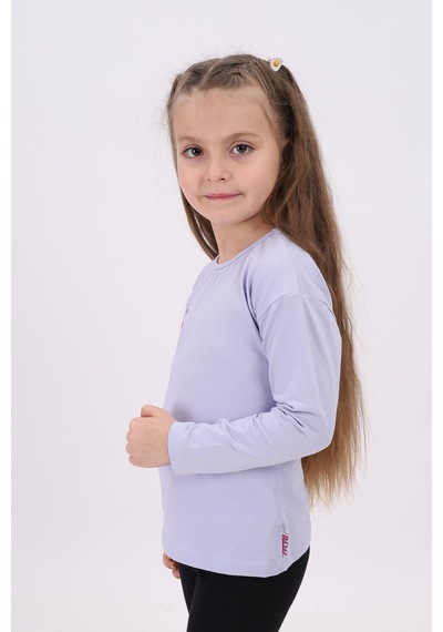 Toontoy Kids Toontoy Kız Çocuk Sweet Baskılı Tişört Mavi