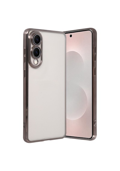 Samsung Galaxy S25 Uyumlu Edge Lensli Silikon - Titan Gri