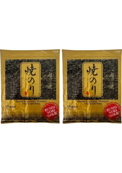 Sushi Yosunu Yaki Sushi Nori Gold Premium 10 Yaprak 2'li