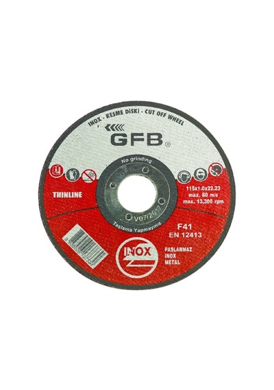 2350 115 1 İnox Metal Kesici Taş 50'li Paket