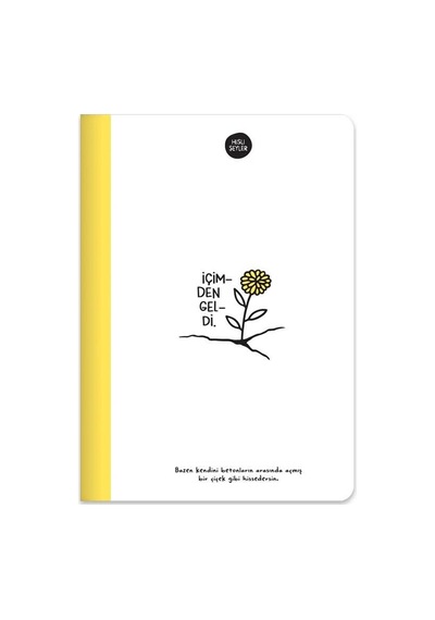 Hisli Şeyler Defter A5 80 Yp Renkli Syf Çizgili Sarı 500641-99 Çok Renkli