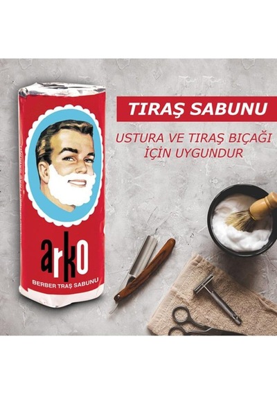 Arko Erkek Berber Tıraş Sabunu Seti 12 x 75 G