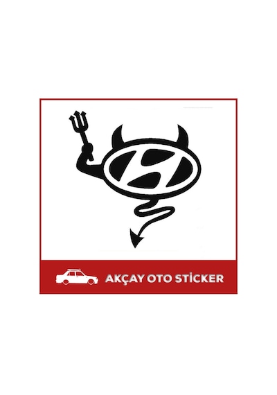 Hyundai Şeytan Sticker Hyundai Sticker Oto Sticker Araba Sticker